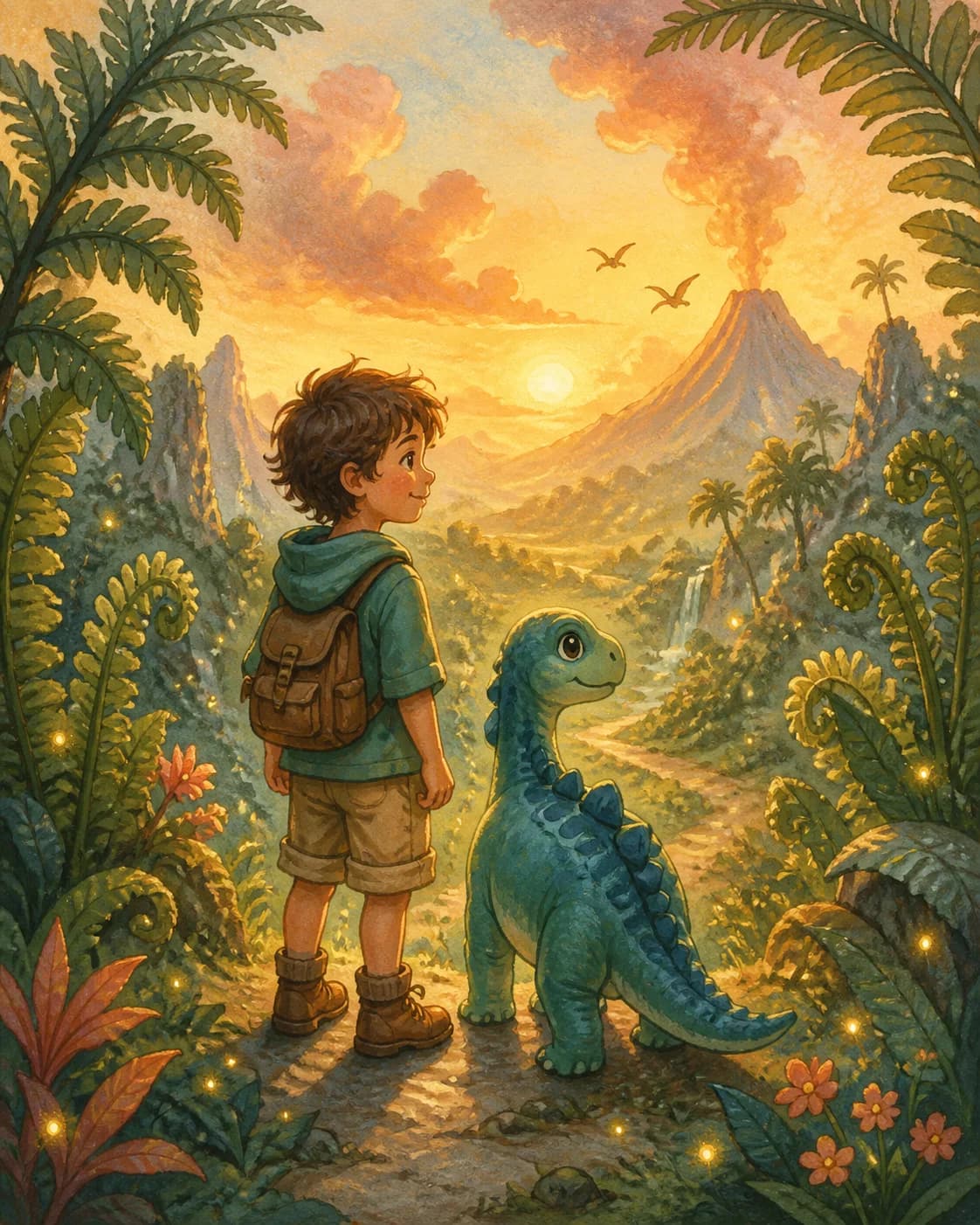Illustrated example for Dinosaur kingdom