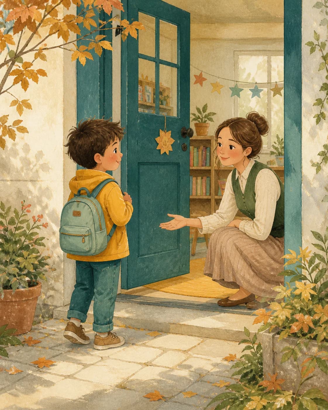 Illustrated example for Starting school